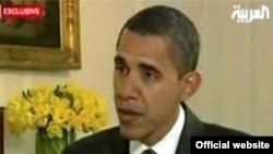 U.S. President Barack Obama is interviewed by Dubai-based Al-Arabiya.