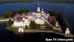 A screen grab of the Nilov Monastery, which will be the setting for an intriguing new Russian reality show with an (un)orthodox twist. 