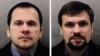 Aleksandr Mishkin (left) and Anatoly Chepiga are suspects in the poisoning of a former Russian military intelligence officer in England and an explosion at a Czech arms depot.