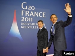 France's Nicolas Sarkozy (left) and his U.S. counterpart Barack Obama are maintaining pressure on Iran.