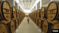 One of Moldova's extensive wine cellars