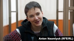 Jailed Ukrainian pilot Nadia Savchenko (file photo)