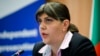 EU chief prosecutor Laura Koevesi speaks to reporters in Sofia on June 11. 