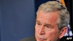 U.S. President George W. Bush at the Washington press conference