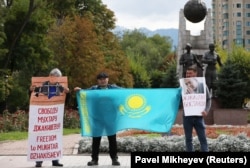 Жәкішевті босатуды талап еткен акция. Алматы, 10 қыркүйек 2019 жыл.