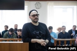 Russian theater and film director Kirill Serebrennikov at a court hearing earlier this week.