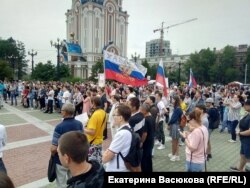 Митинг за честные выборы в Хабаровске