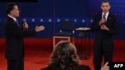 The debate was in a "town hall"-style format, with the candidates taking questions from the audience.