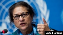 The UN's special rapporteur on the human rights situation in Iran, Asma Jahangir