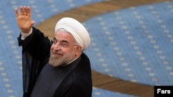 Iranian President-elect Hassan Rohani at a June 20 appearance