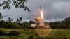 A Russian Iskander-M missile is fired during exercises near St. Petersburg in September 2017. (illustrative photo)