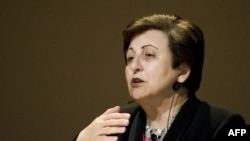 Iranian human rights activist and 2003 Nobel Peace Prize winner Shirin Ebadi