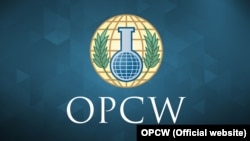 The logo of the Organization for the Prohibition of Chemical Weapons 