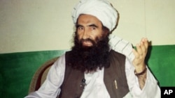 The group founded by Jalaluddin Haqqani (in a 1998 photo), is now considered the No. 1 threat to U.S. troops in Afghanistan.