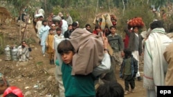 Local residents flee Swat valley