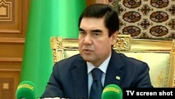 Incumbent Turkmen president Gurbanguly Berdymukhammedov