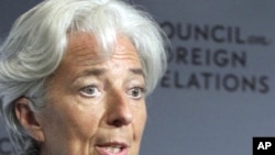 IMF Managing Director Christine Lagarde says IMF ready to take further action to tackle financial crisis. 