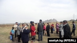 A group of squatters seize land near Osh on November 7.