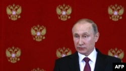 President Vladimir Putin in Moscow on April 11