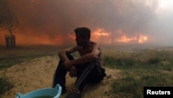 A severe heat wave in Russia has led to several devastating wildfires 