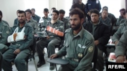 A training session for Afghan National Police