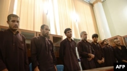 The five men had been sentenced to death in swift trials earlier this month.